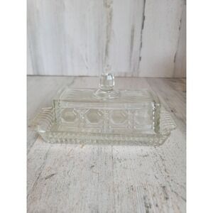 Windsor Federal‎ Glass butter container vintage kitchen home decor accessory
